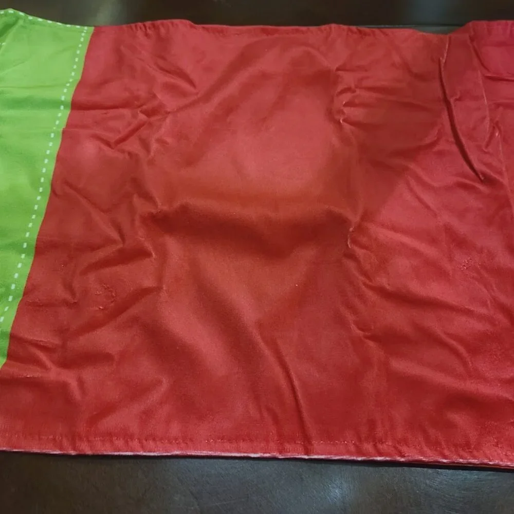 Christmas Table Runner Elf Decor Decorative Cloth Xmas Holiday Decoration Red